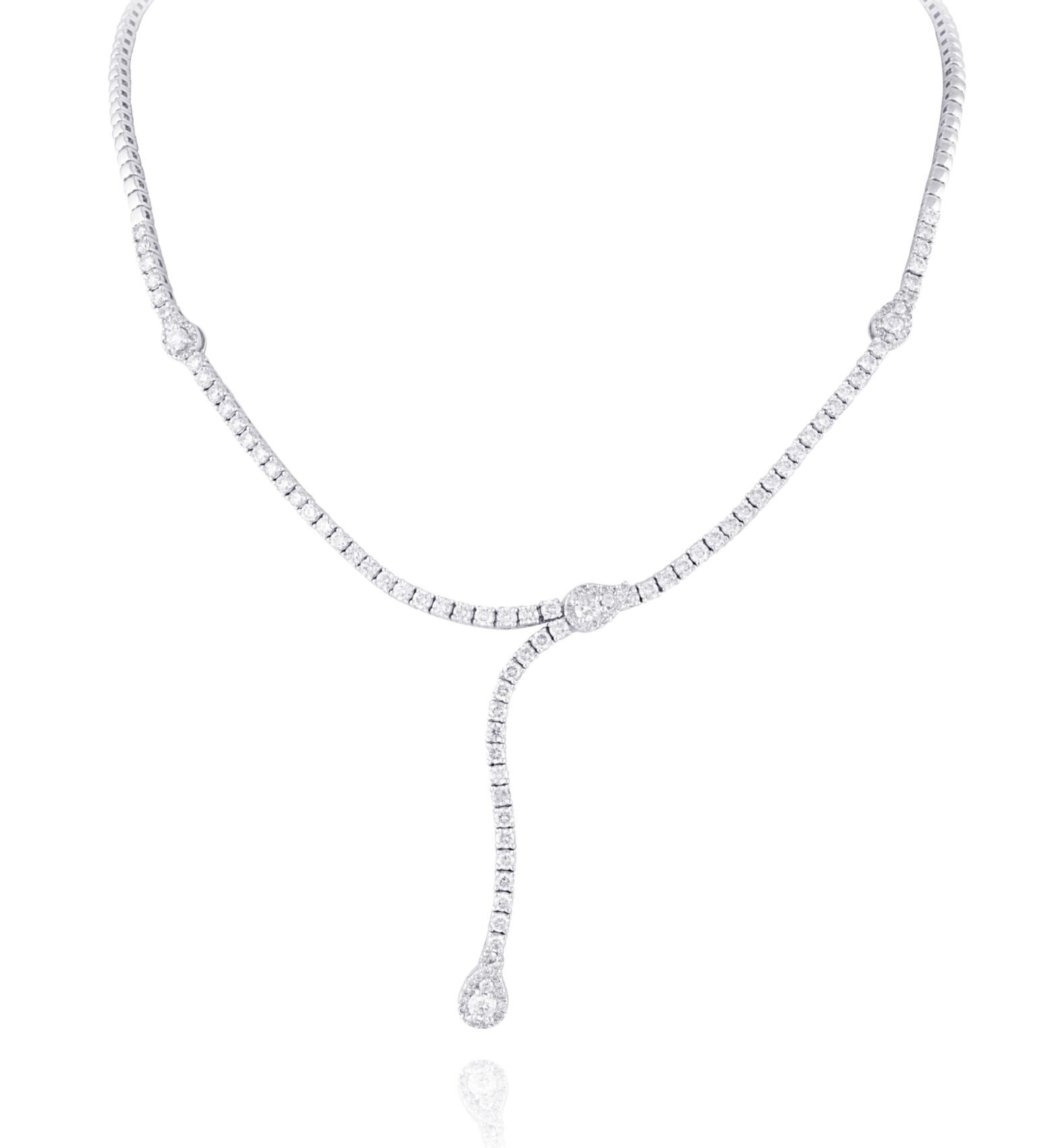 3297130166.jpg Bridal Diamond Necklace - Image 1
